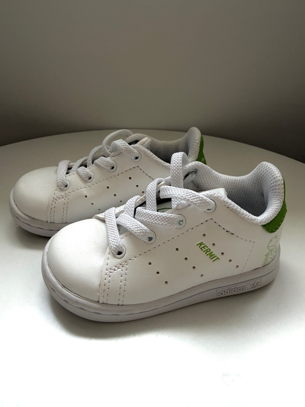 Adidas Stan Smith Kermit the Frog Disney Toddler Shoes Size 5K White Green